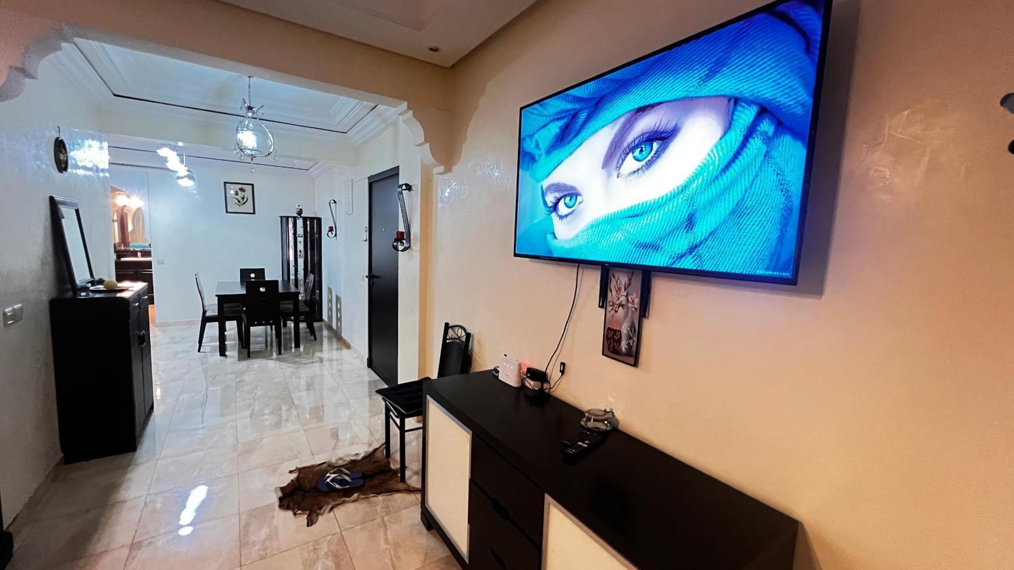 Magnifique Appartement Spacieux Confort Propre Familial 2 Chambres Salon Et Salle A Manger A 20Mn A Pied De Place Jemaa El Fina 4 Piscines Dans Espace De Golf A 12 Mn En Voitures L Entree Est Gratuit Pour La Clientele Ouvert Entre 10H Et 20H Marraquexe Exterior foto